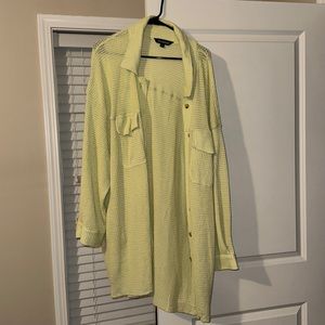 Waffle knit cardigan